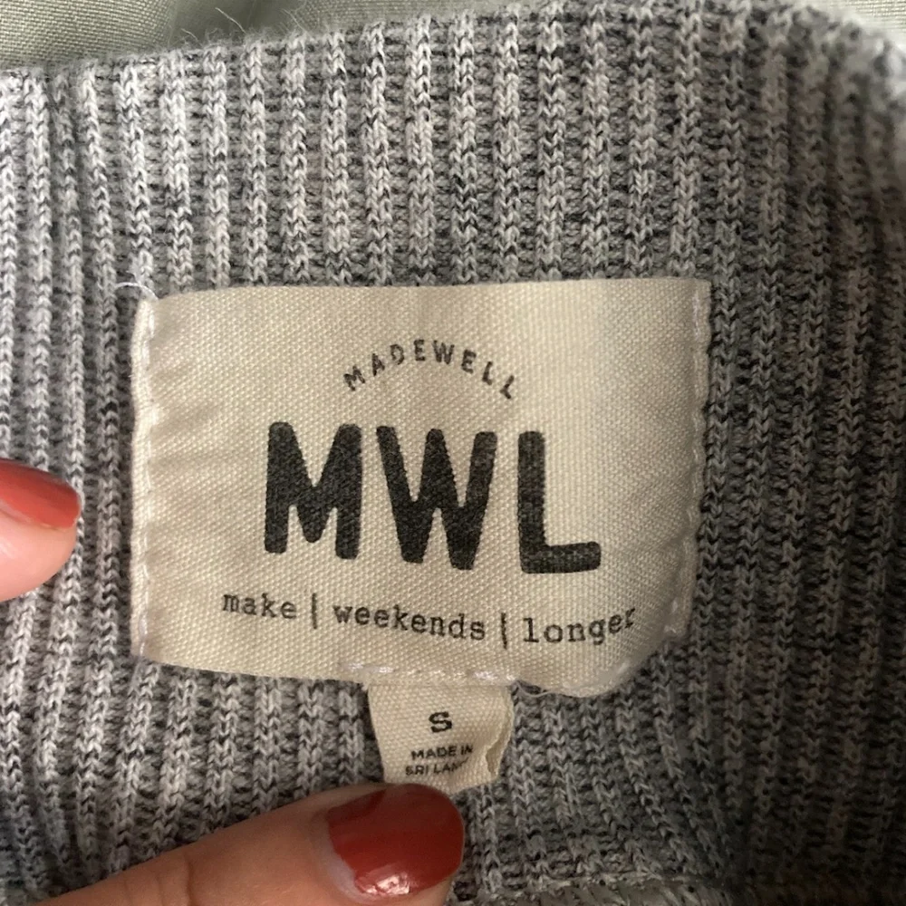 Madewell Gray Ribbed Leggings